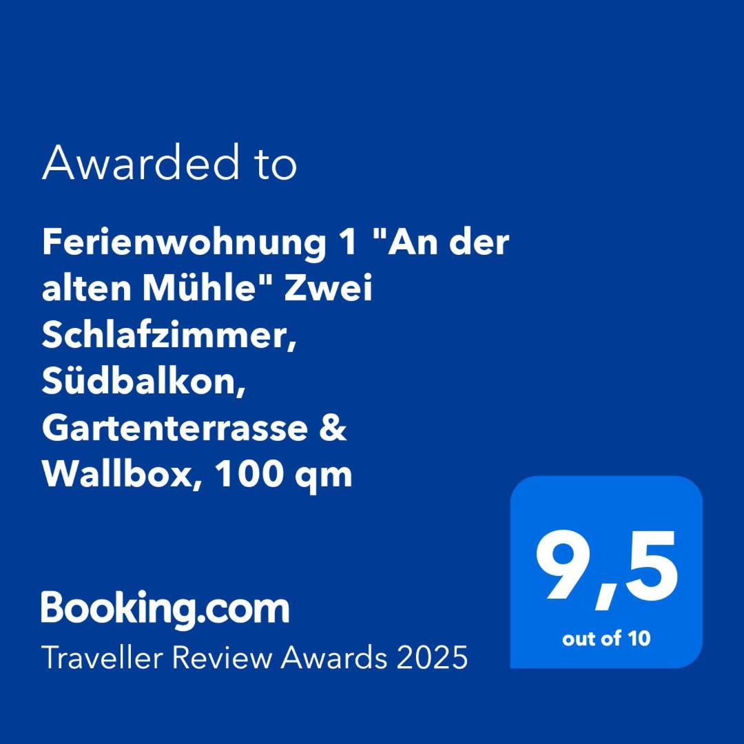 "An Der Alten Muehle 1" Fewo 120 Qm, Zwei Grosse Schlafzimmer, Suedbalkon, Gartenterrasse & Wallbox Бад-Бентхайм Экстерьер фото